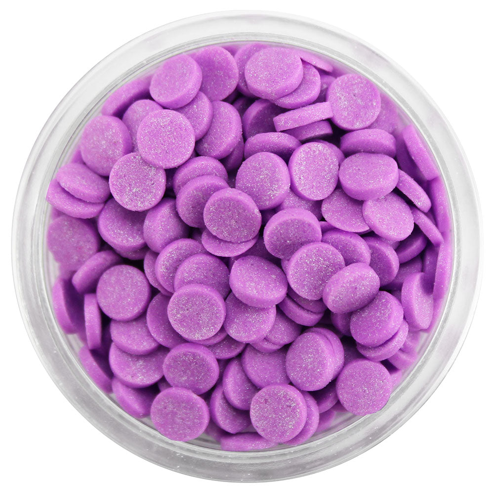 Purple Shimmer Confetti Dot Sprinkles