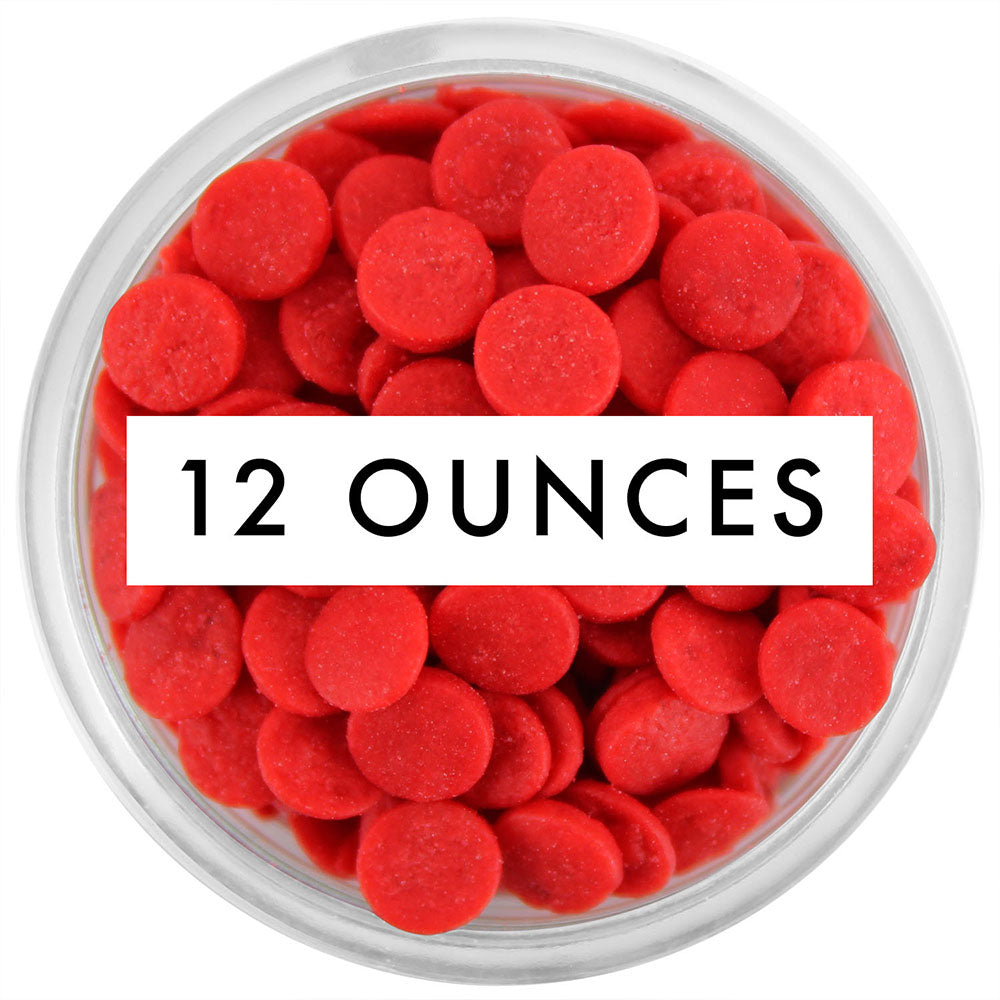 Red Confetti Dot Sprinkles12 OZ