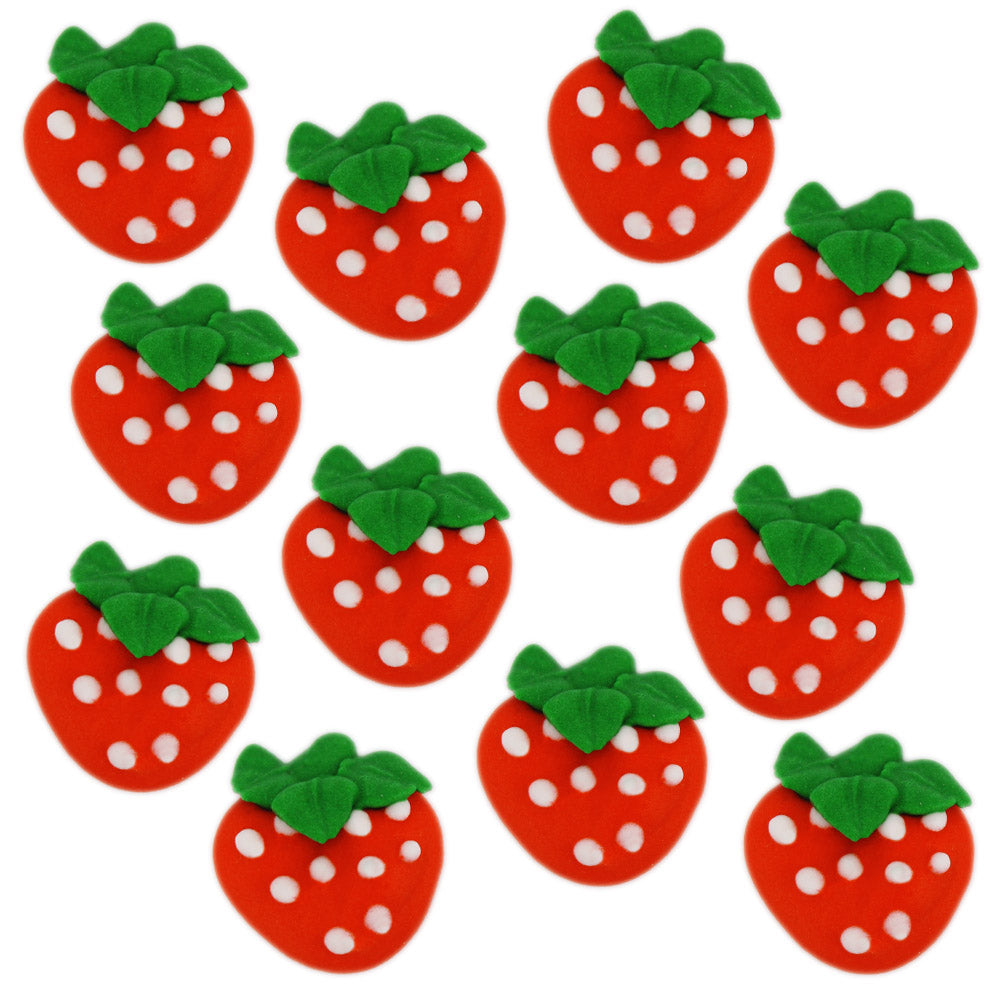 Red Icing Strawberries