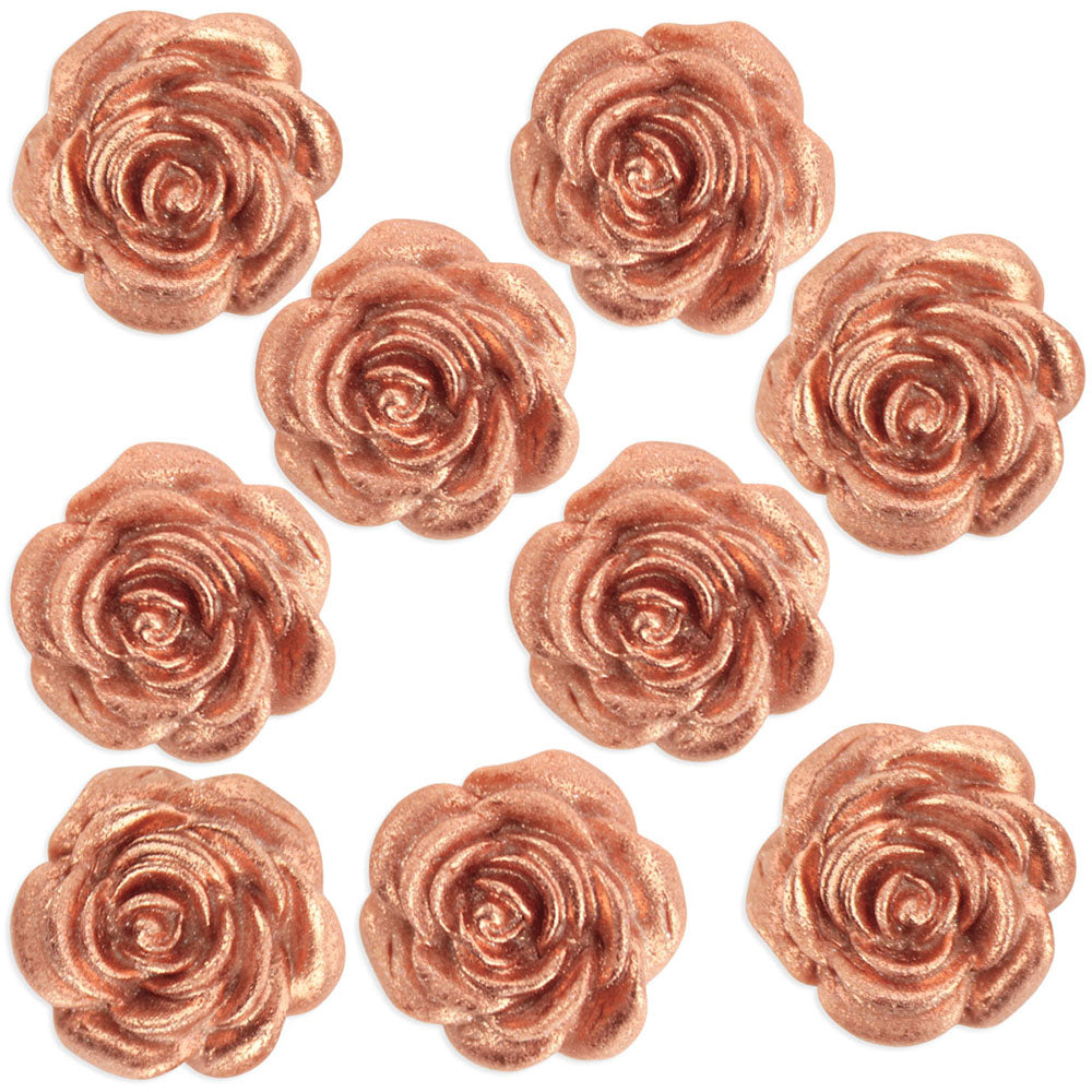Rose Gold Fondant Tea Roses