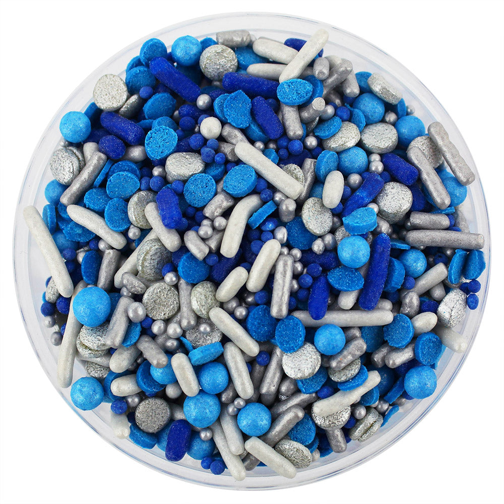 Sprinkle Rice Blue Royal Blue & Silver Team Spirit Sprinkle Blend – Layer Cake Shop