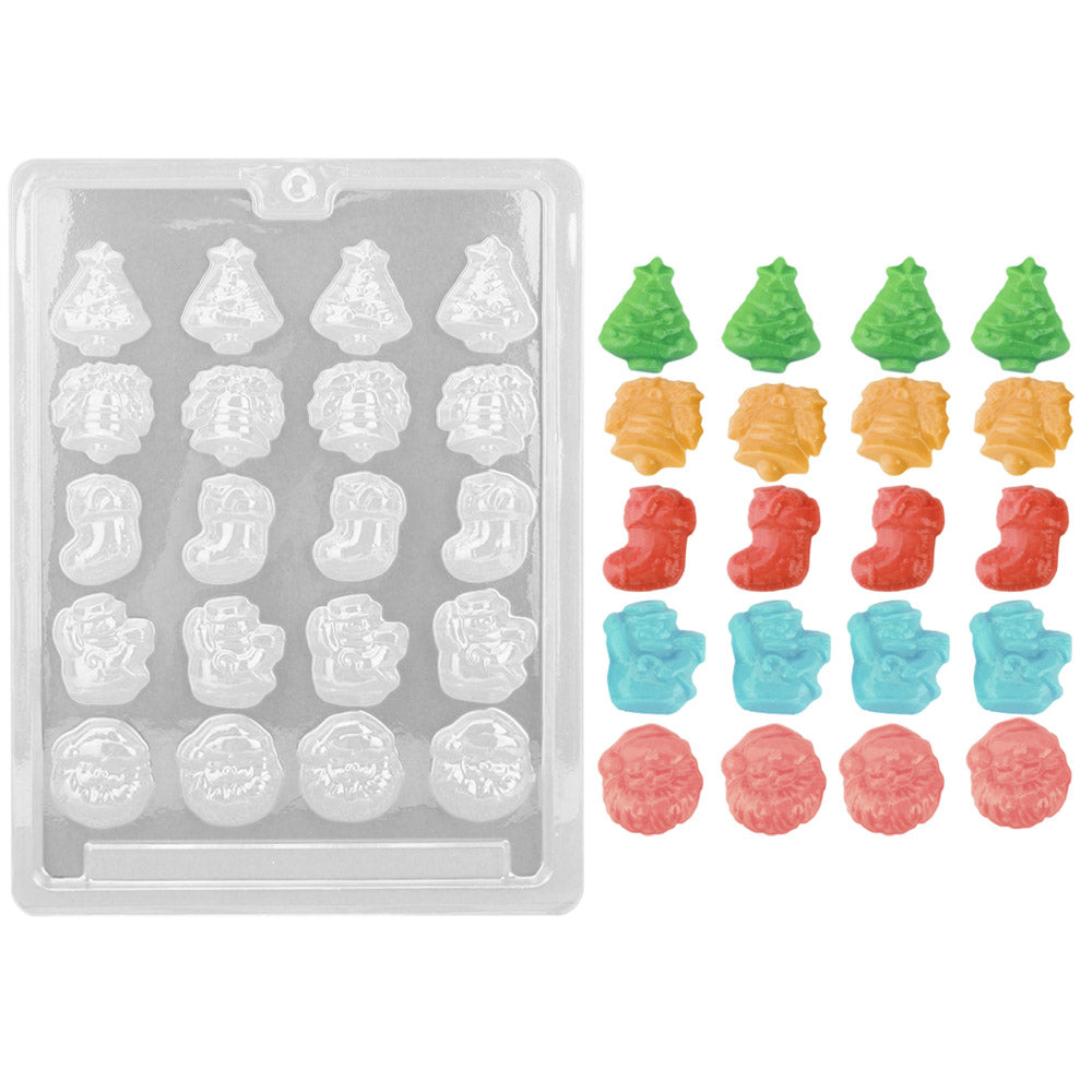 Santa Christmas Assortment Chocolate Mold