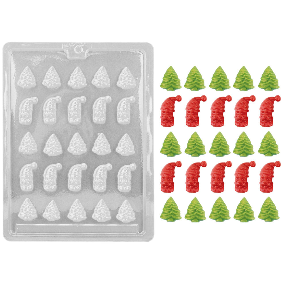 Santa Christmas Tree Chocolate Mold