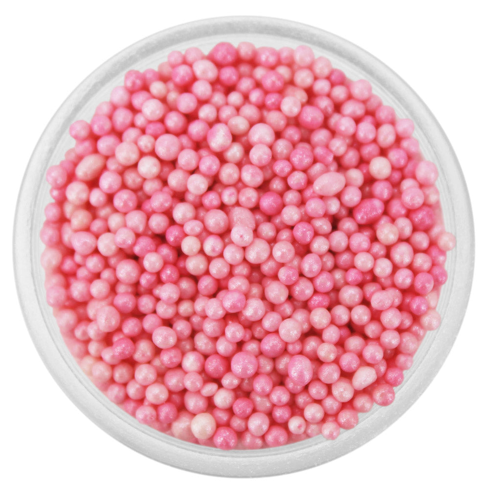 Pearly Pale Berry Pink Nonpareils