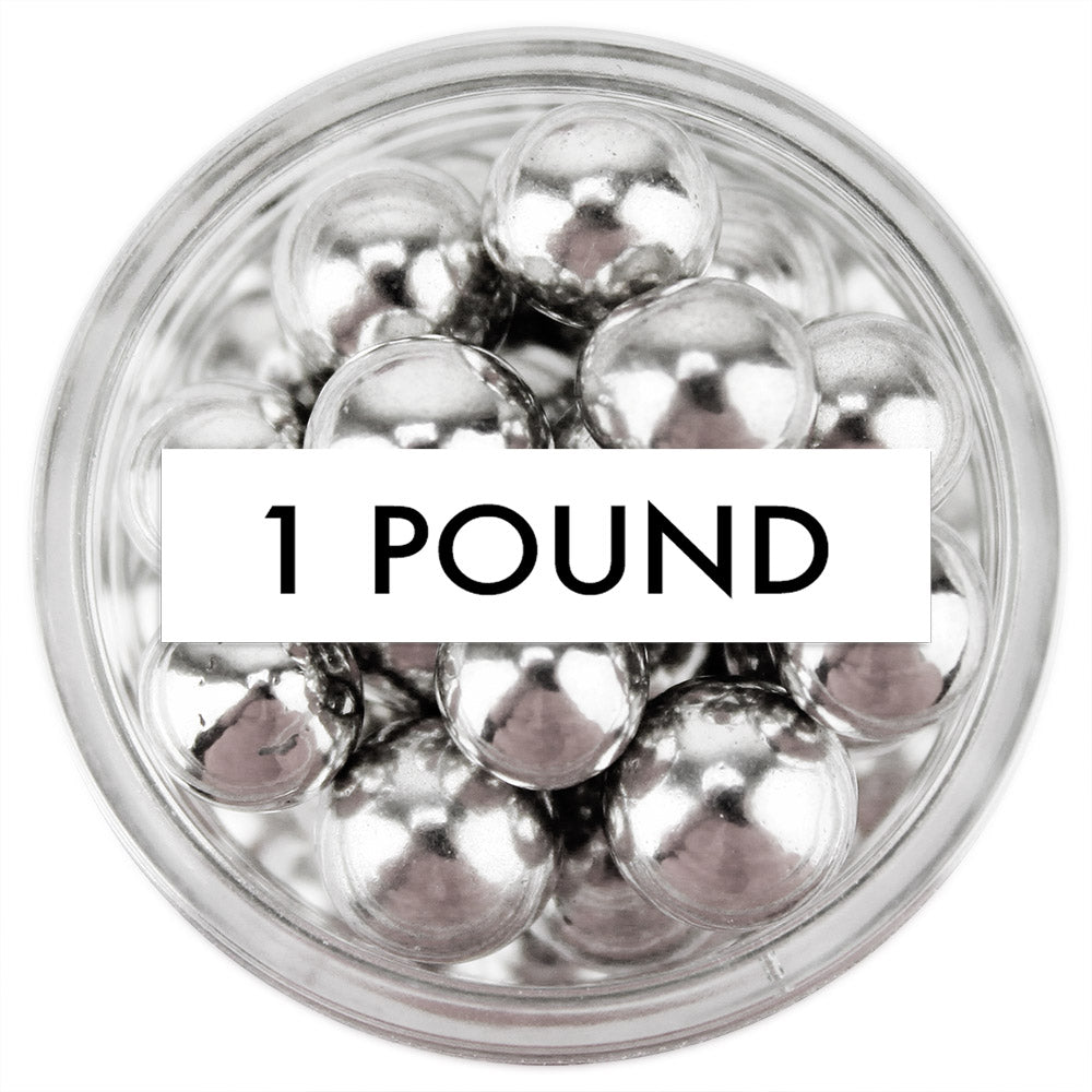 Silver Dragees 8MM 1 LB