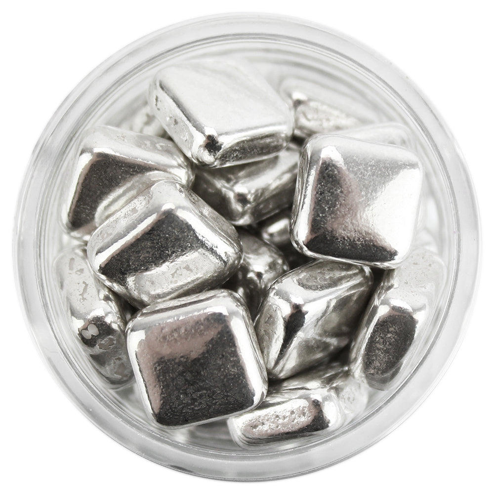 Silver Square Dragees