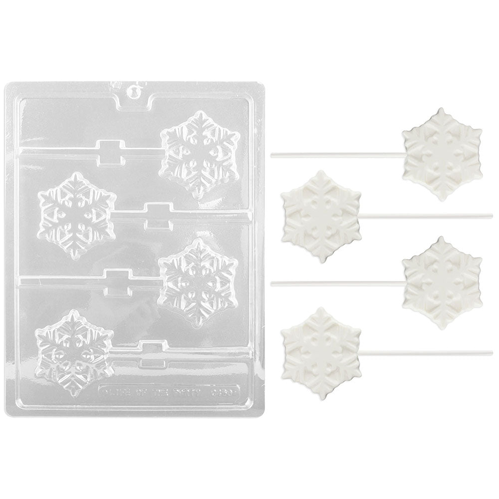 Snowflake Lollipop Chocolate Mold