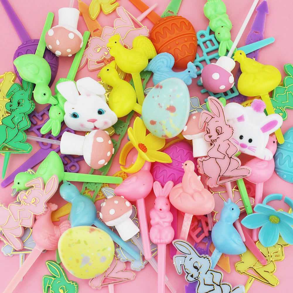 Vintage Spring Cupcake Pick Assortment