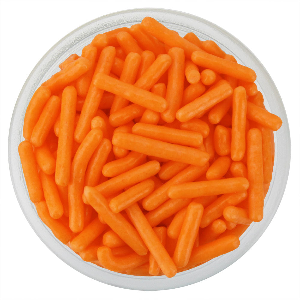 Vivid Orange Thin Jimmies