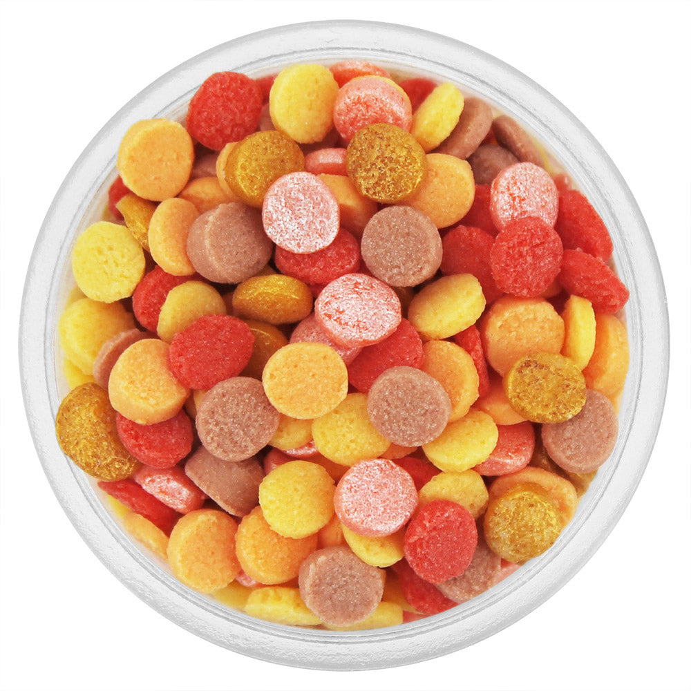 Warm Autumn Confetti Dot Sprinkles