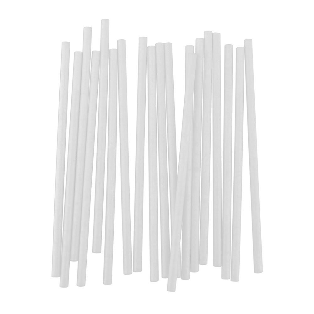 White Paper Lollipop Sticks 3"