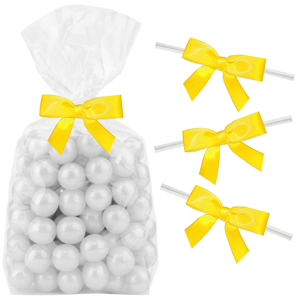 Yellow Twist Tie Bows