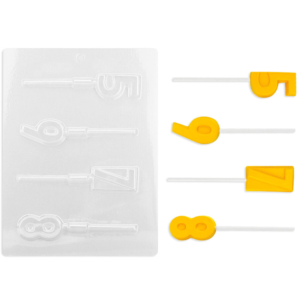 5 6 7 8 Lollipop Chocolate Mold