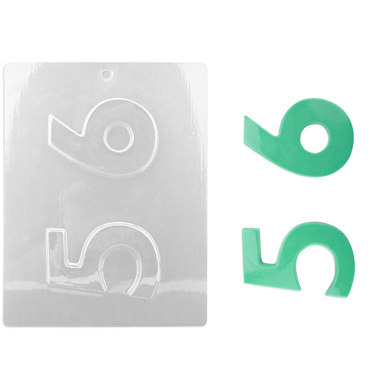 Number 5 6 Chocolate Mold