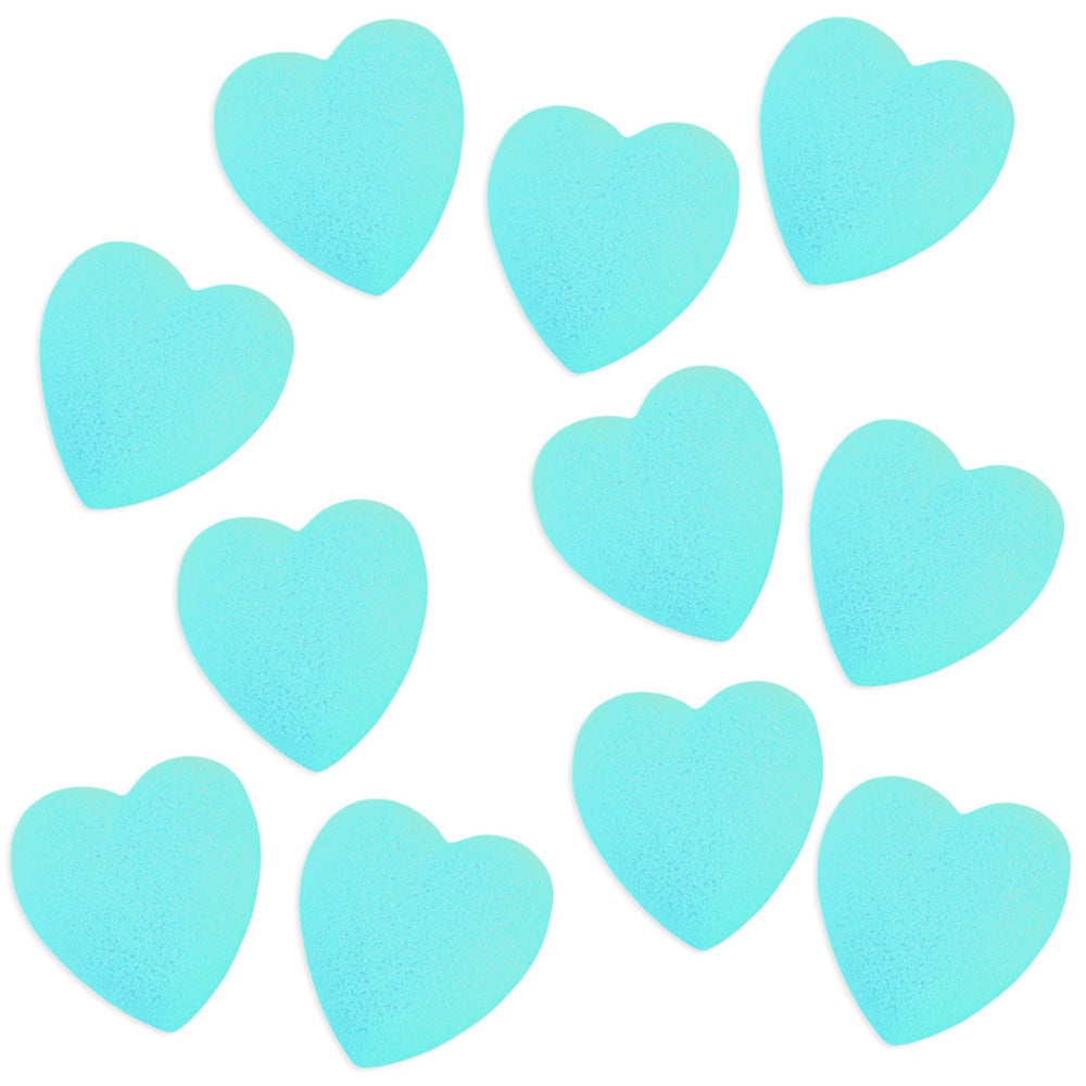 Aqua Blue Heart Sugars