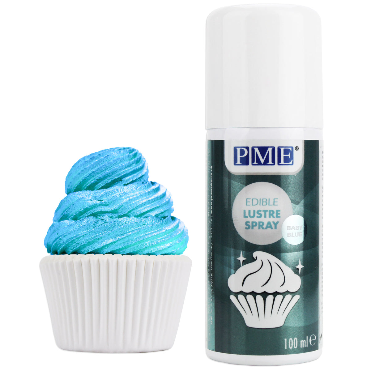 Baby Blue Luster Spray Food Coloring