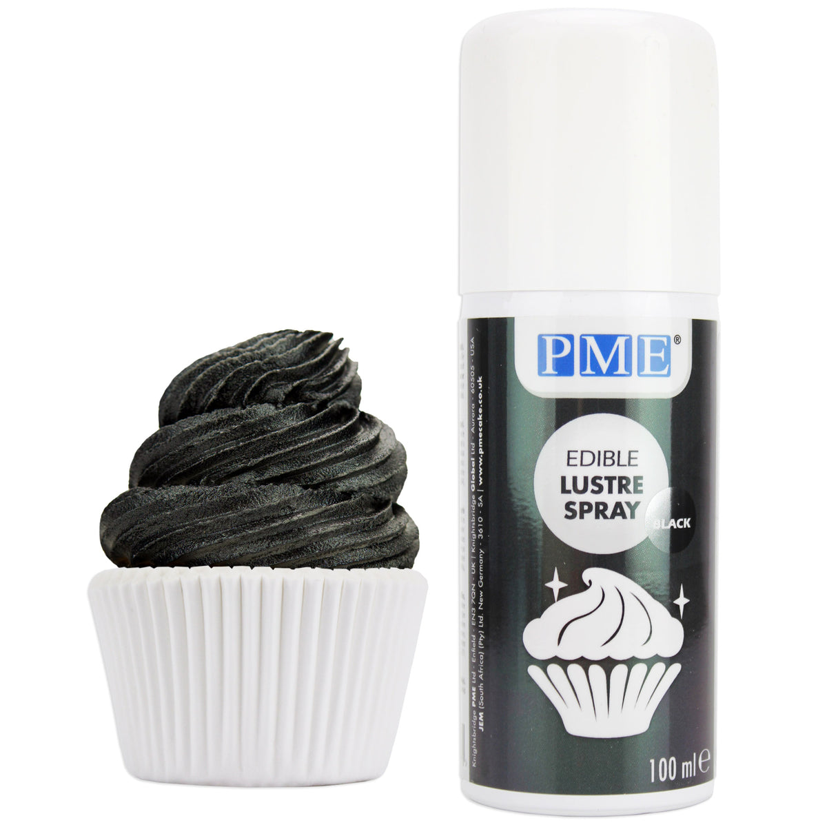 Black Luster Spray Food Coloring