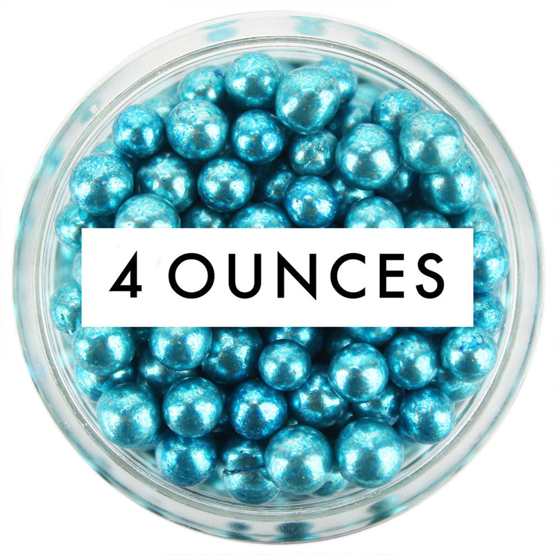 Blue Dragees 4MM - 4 OZ