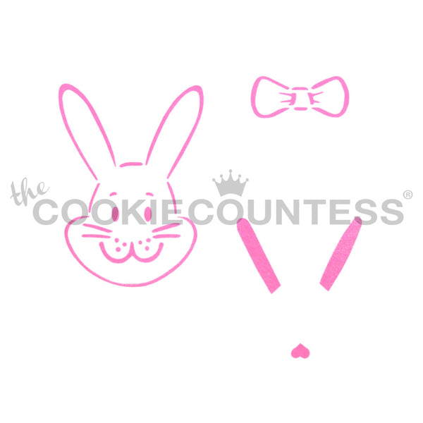 Build A Bunny Cake & Cookie Stencil
