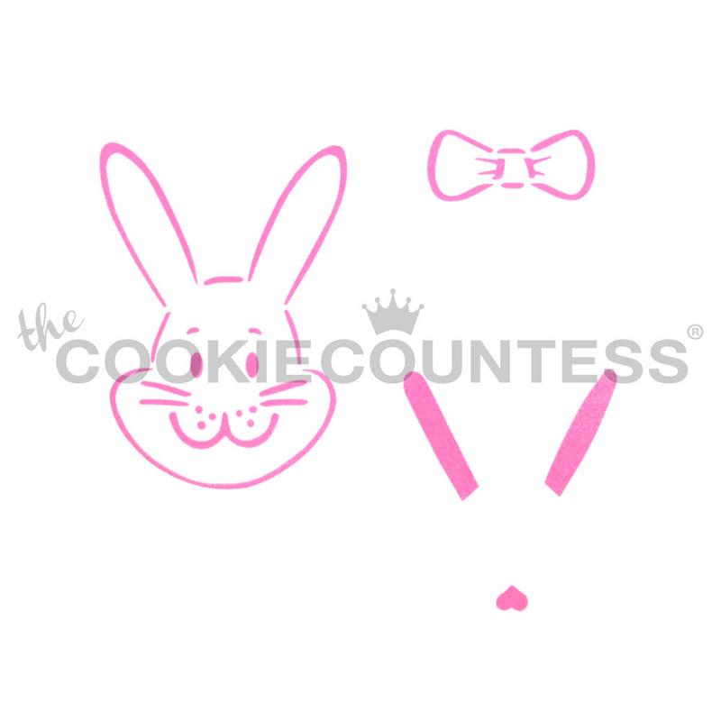Build A Bunny Cake & Cookie Stencil