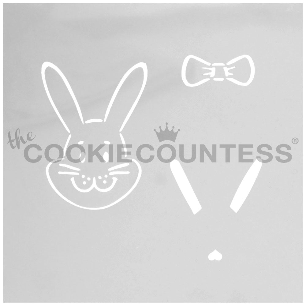 Build A Bunny Cake & Cookie Stencil