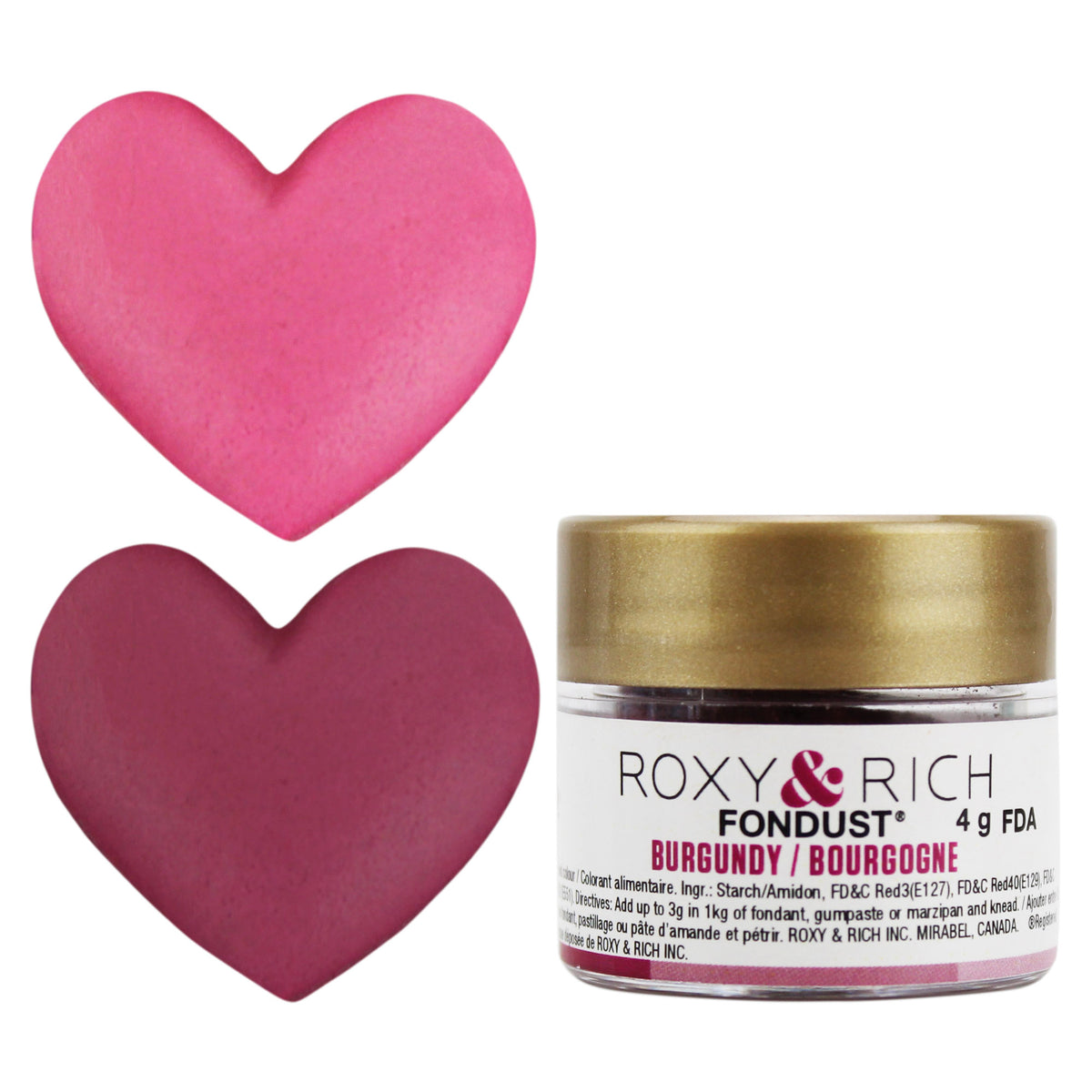 Burgundy Fondust Food Coloring Powder - Roxy & Rich