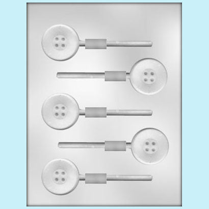 Button Lollipop Chocolate Mold