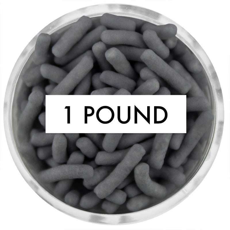 Charcoal Gray Jimmies 1 LB