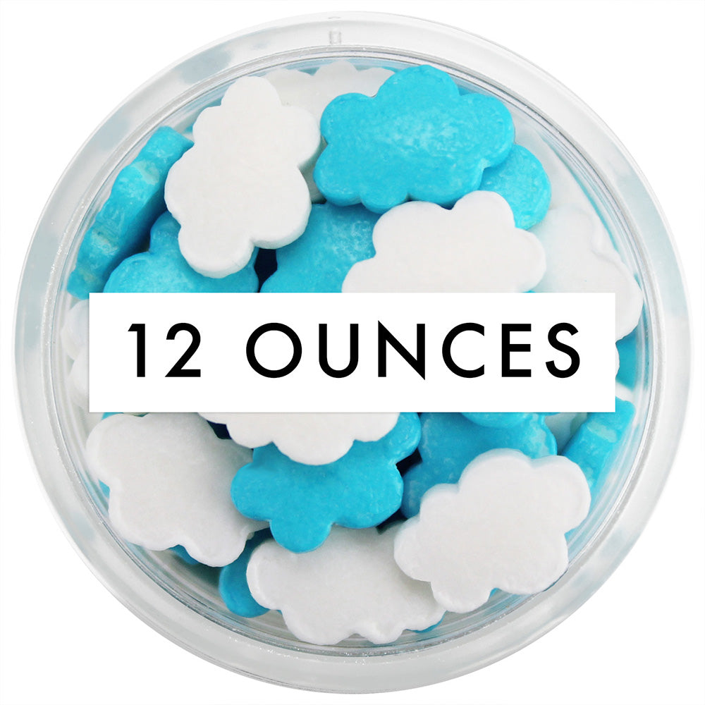 Blue & White Cloud Candy Sprinkles 12 OZ