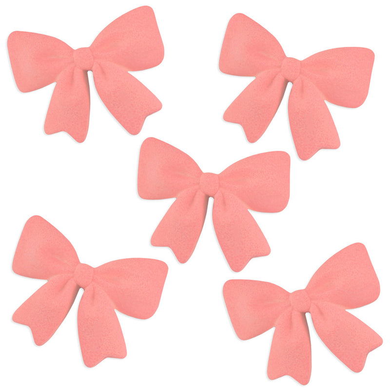 Coral Fondant Bows