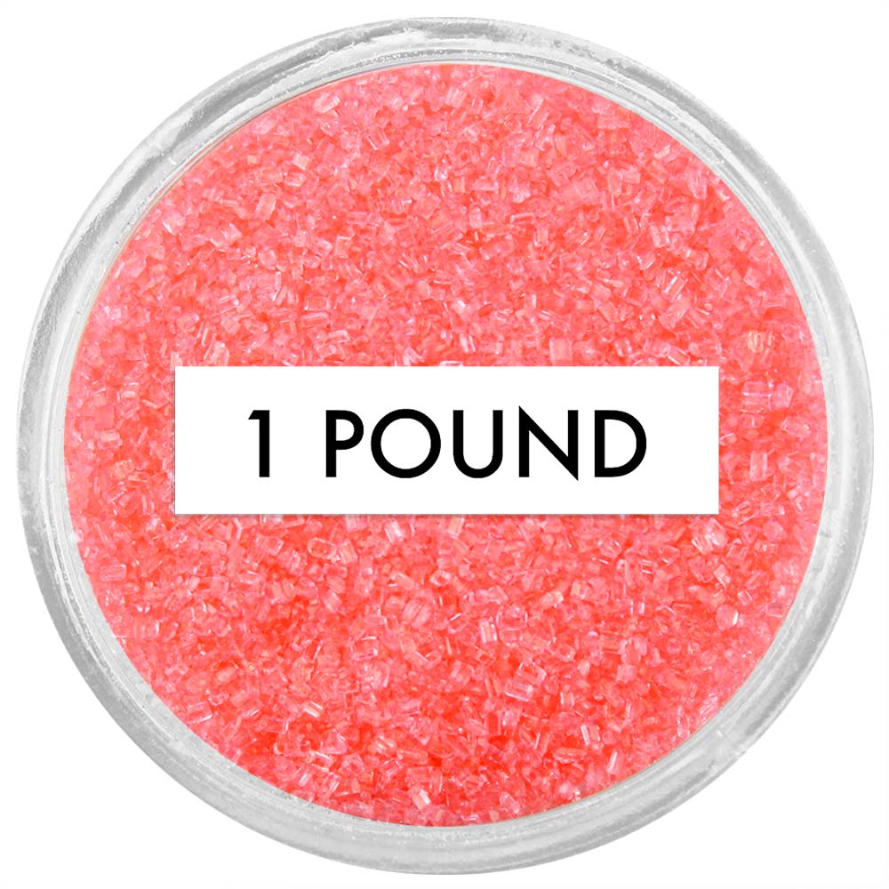 Coral Sanding Sugar 1 LB