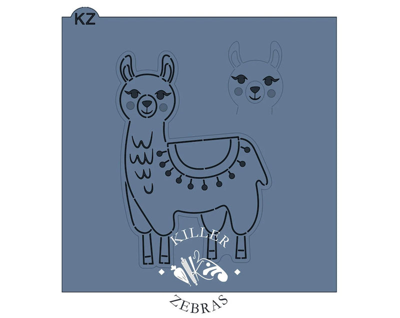 Llama Cookie Cutter & Stencil Set
