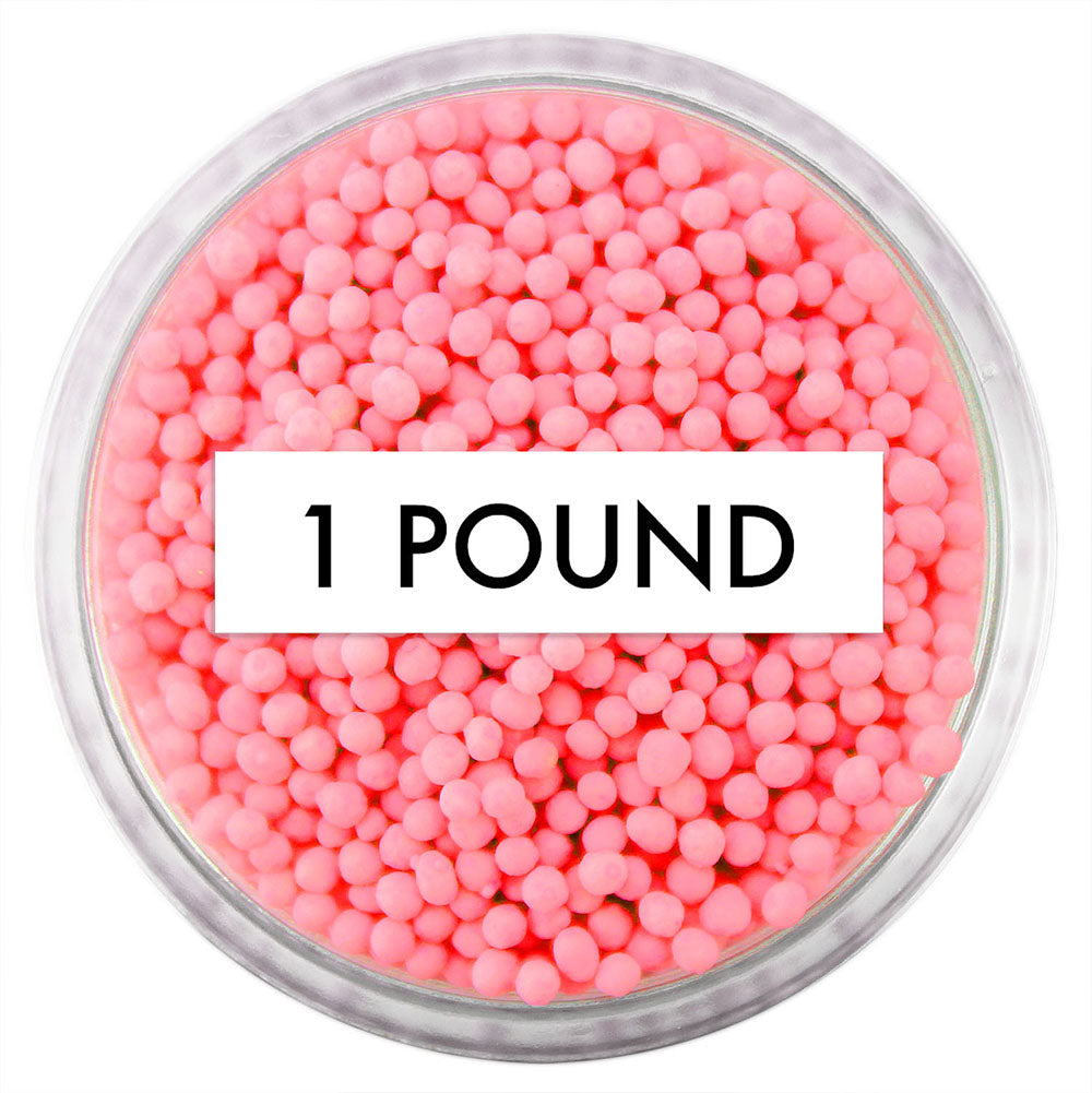 Flamingo Pink Non-Pareils 1 LB