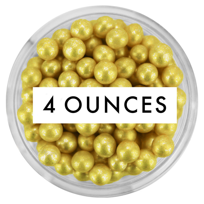 Gold Dragees 4MM - 4 OZ