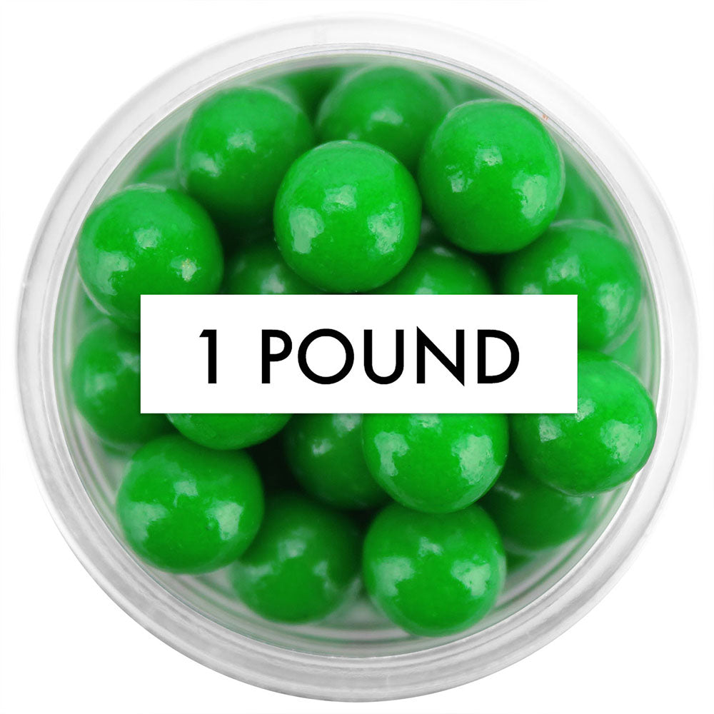 Green Sugar Pearls 8MM 1 LB