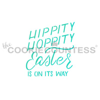 Hippity Hoppity Easter Cake & Cookie Stencil