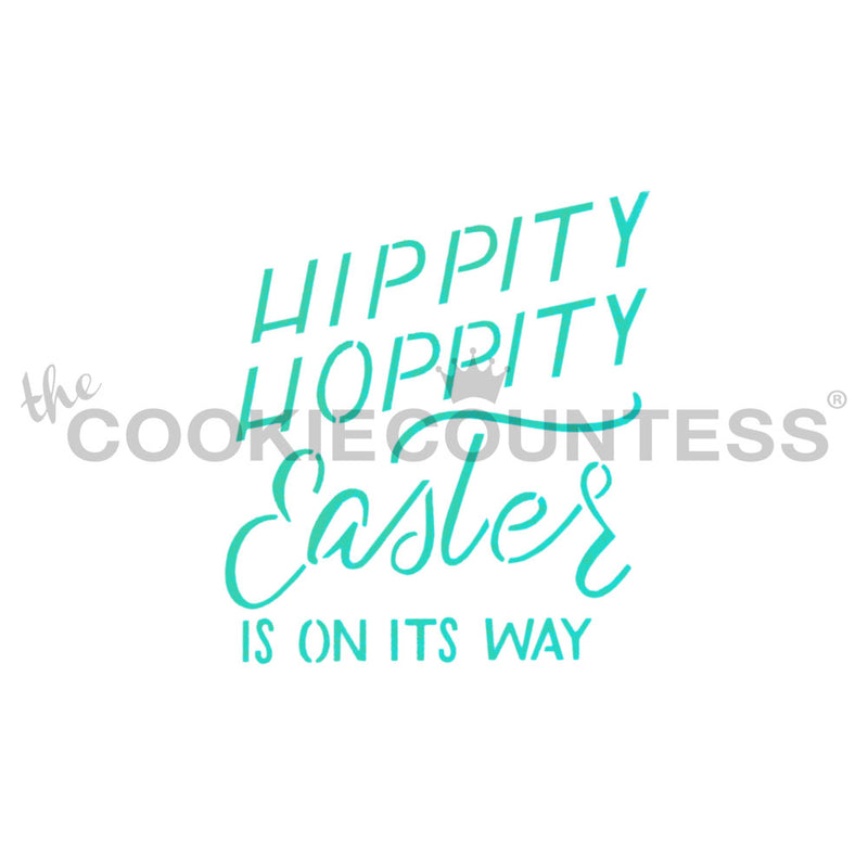 Hippity Hoppity Easter Cake & Cookie Stencil