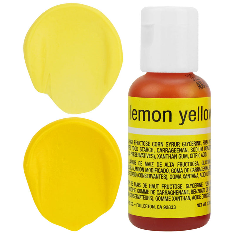 Lemon Yellow Chefmaster Gel Food Coloring