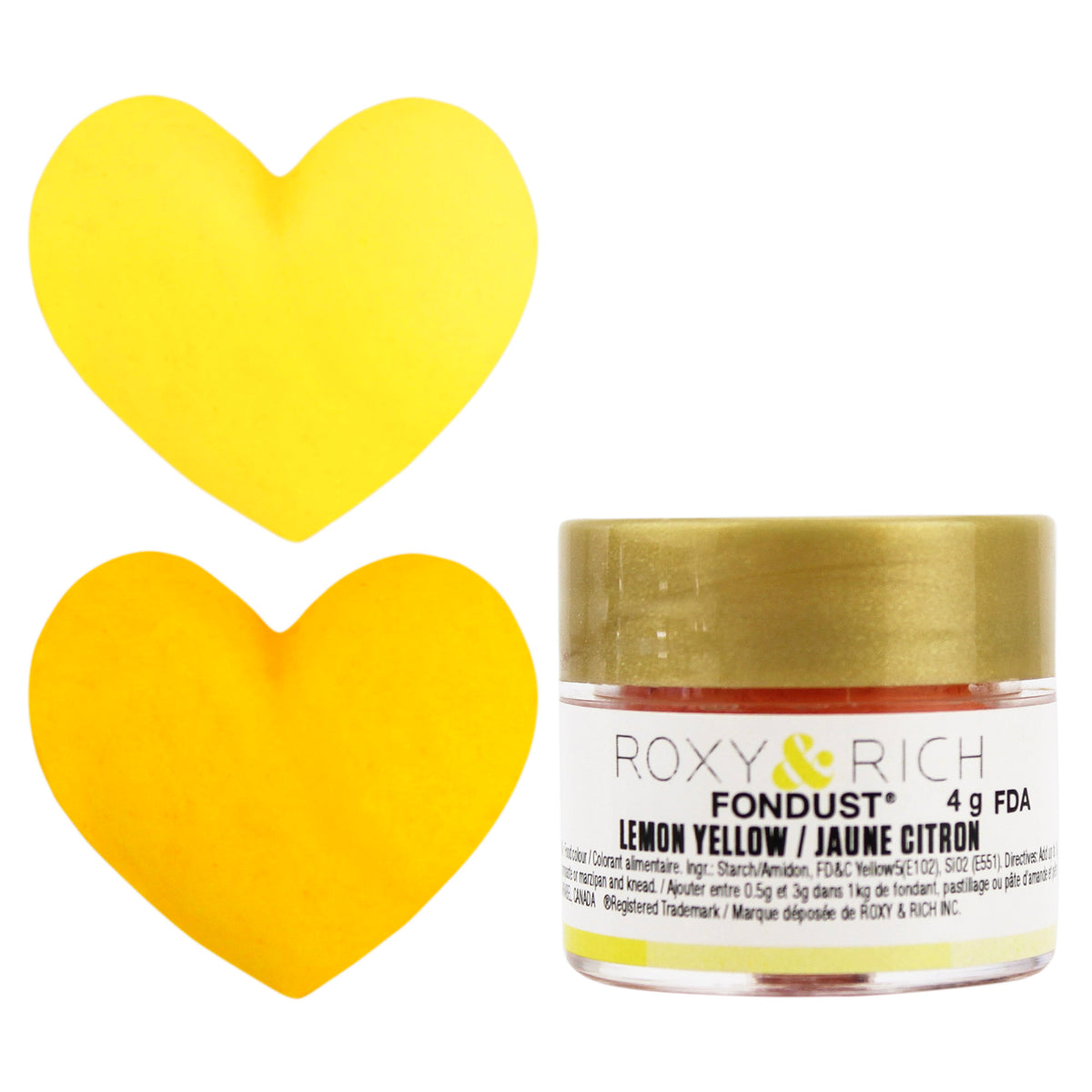 Lemon Yellow Fondust Food Coloring Powder - Roxy & Rich