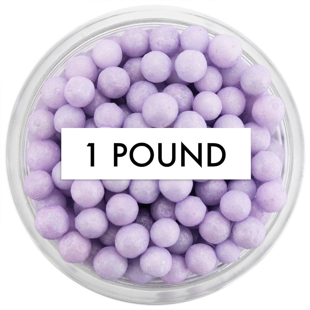 Pearly Light Purple Sugar Pearls 1 LB
