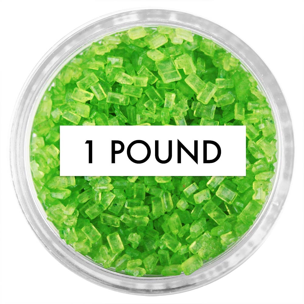 Lime Green Chunky Sugar 1 LB