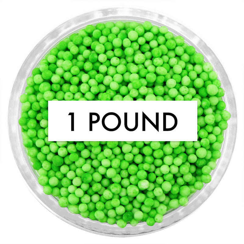Lime Green Non-Pareils 1 LB