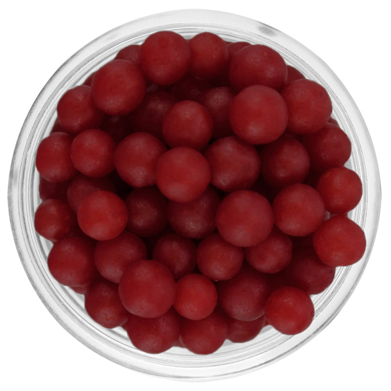 Matte Cranberry Red Sugar Pearls 5-6mm