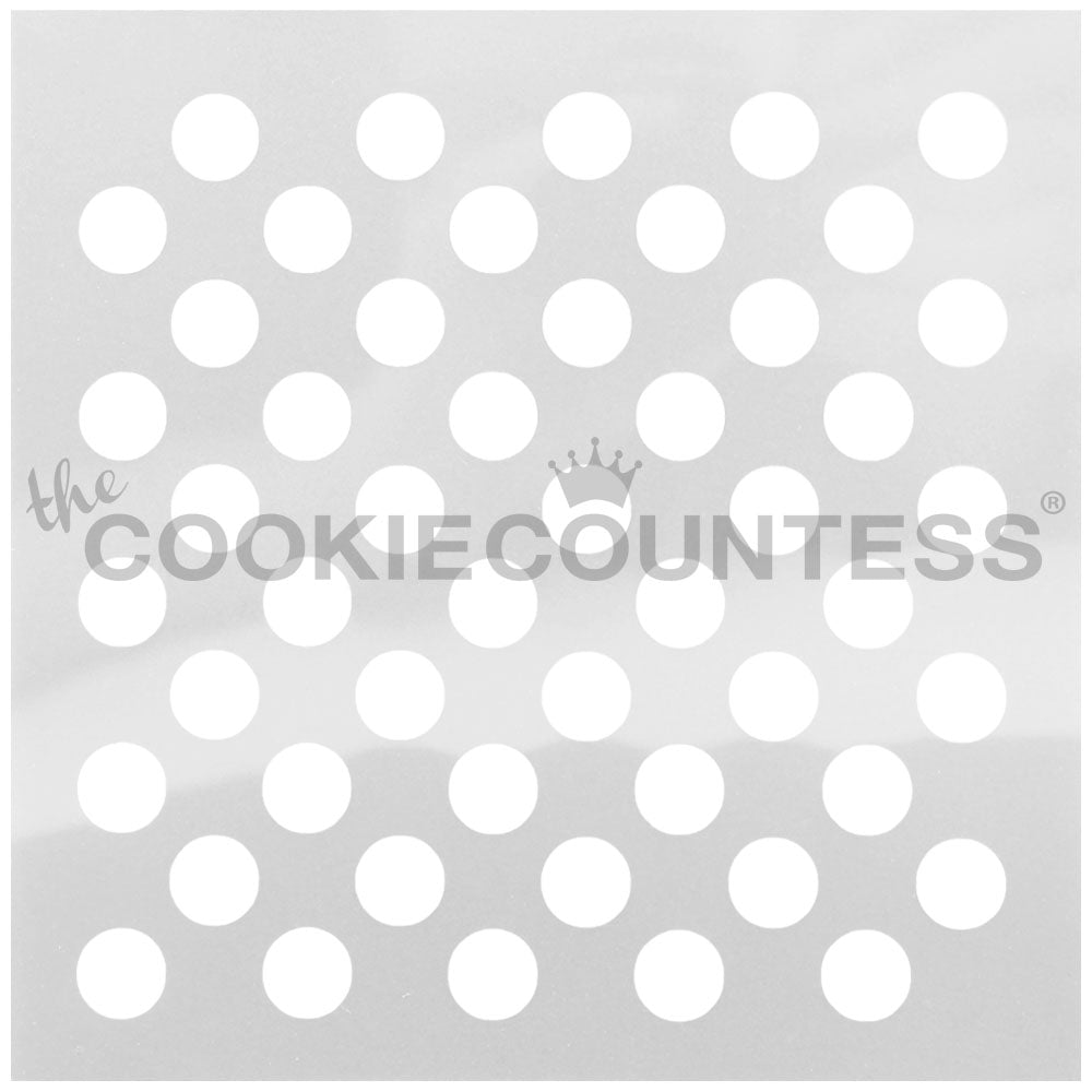 Medium Polka Dots Cake & Cookie Stencil