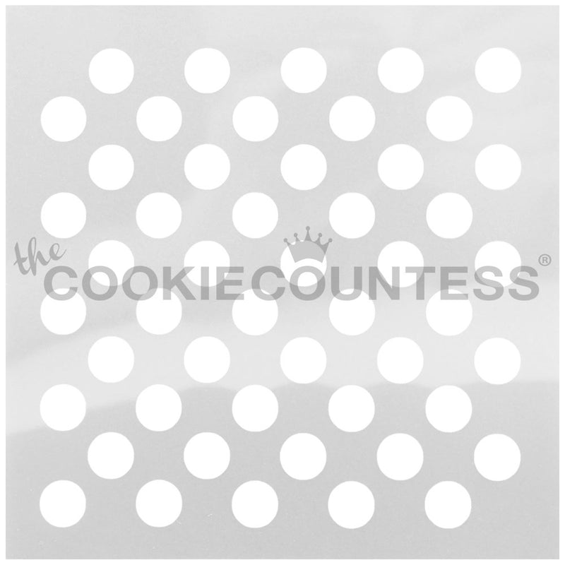Medium Polka Dots Cake & Cookie Stencil