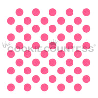 Medium Polka Dots Cake & Cookie Stencil