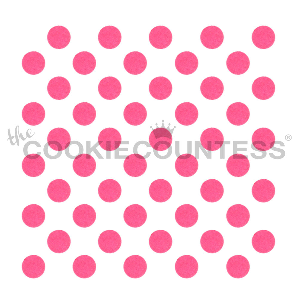 Medium Polka Dots Cake & Cookie Stencil