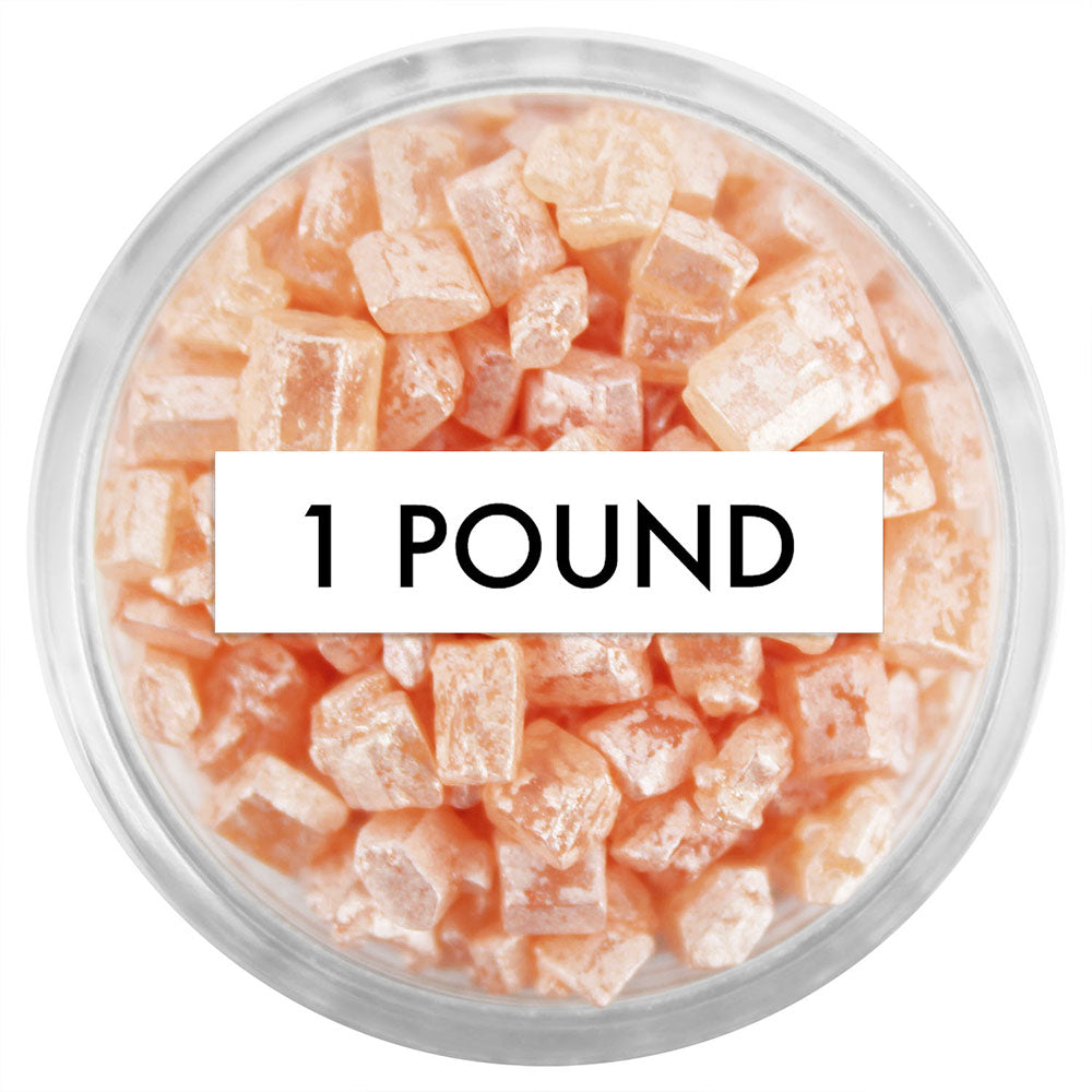 Mini Pearly Champagne Rose Gem Sugar 1 LB