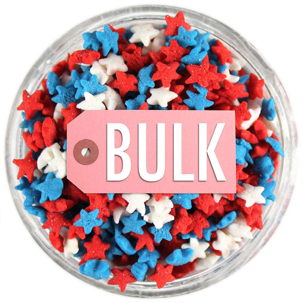 Mini RWB Star Sprinkles BULK