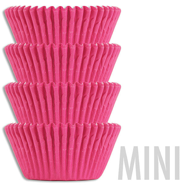 Mini Electric Pink Baking Cups